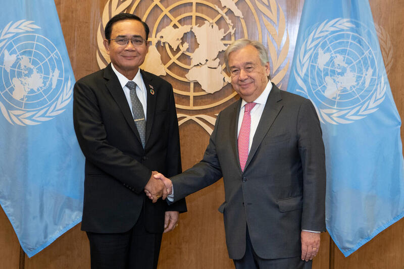 Secretary-General Meets Prime Minister of Thailand