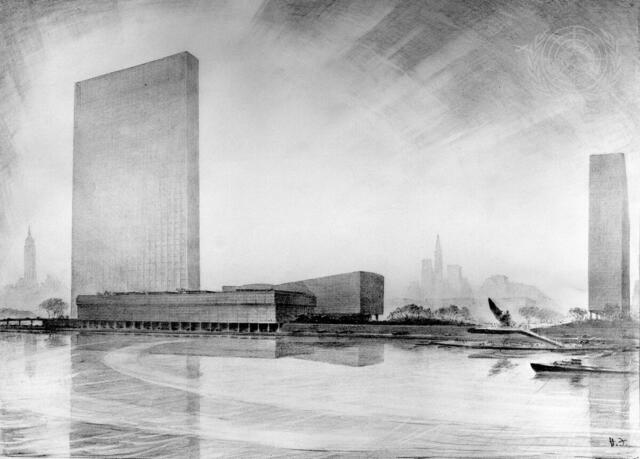 Artist&#039;s Conception of United Nations Permanent Headquarters