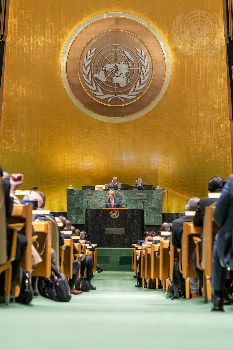 ONU en vivo: 78.ª reunión de la Asamblea General de la Organización de las Naciones Unidas (Foto ONU/Cia Pak).