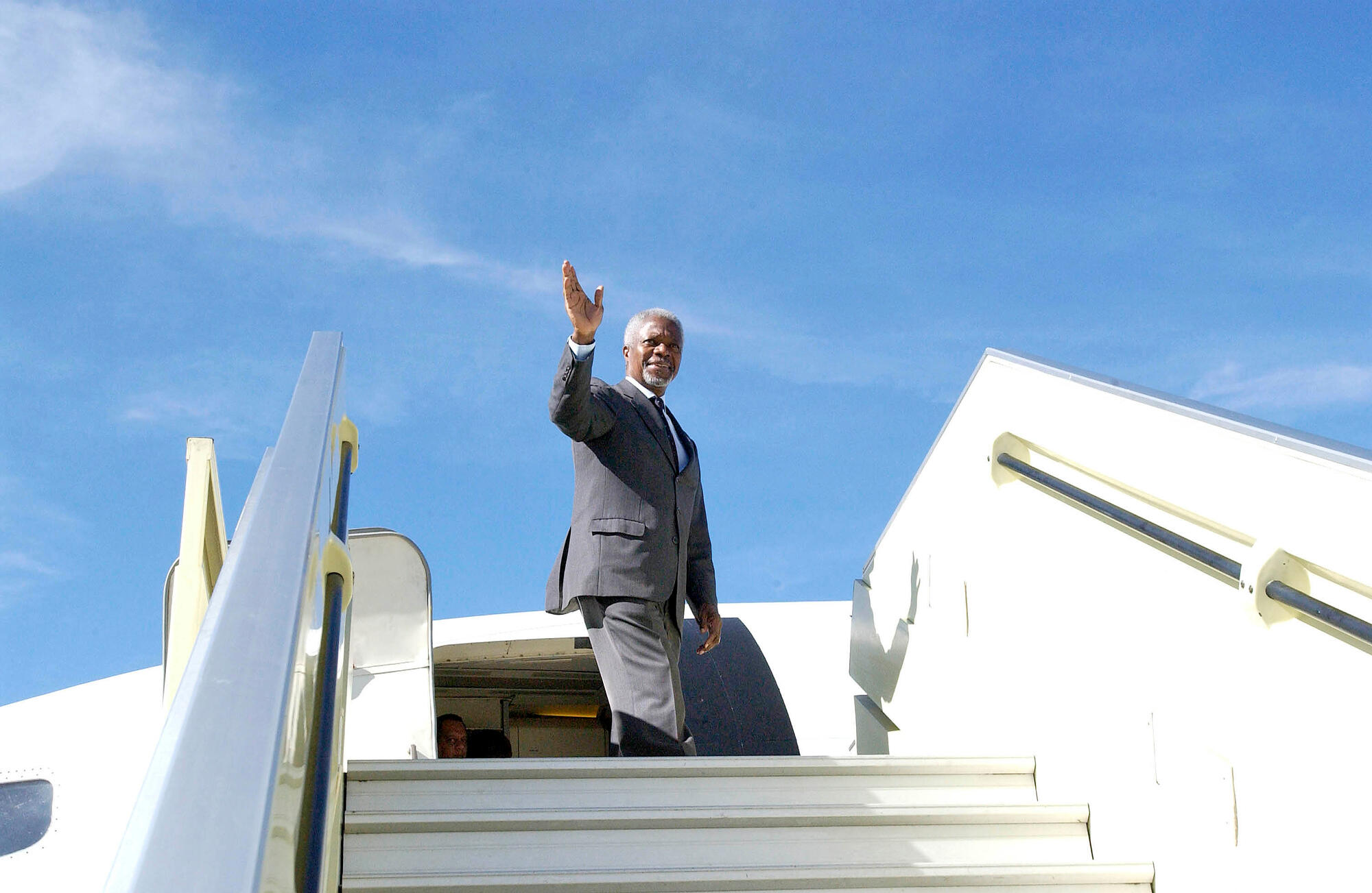 Secretary-General Kofi Annan today departs from Addis Ababa, Ethiopia, where he co-chaired a donor pledging conference for the African Union forces on the ground in Darfur, to go to Sudan. He is scheduled to meet with Sudan's leadership and visit to the south as well as the western Darfur region.